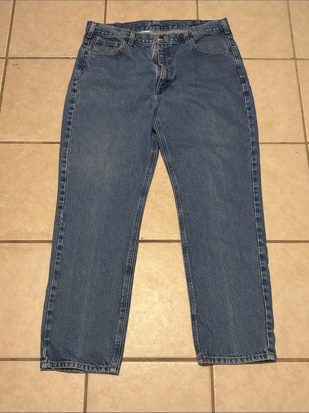 Carhartt Men’s Medium Blue Relaxed Straight Jeans